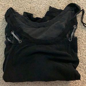 Free People first Love Lace Up Long Sleeve Tee